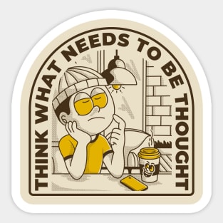 overthinking Sticker